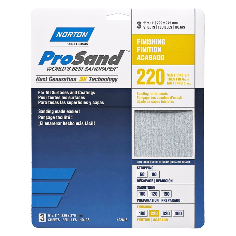 Norton ProSand Sandpaper-3-Pack - full pic 