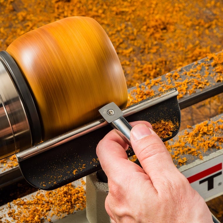 Full-Size Ergonomic Carbide Turning Tool, Square Radius - full pic 