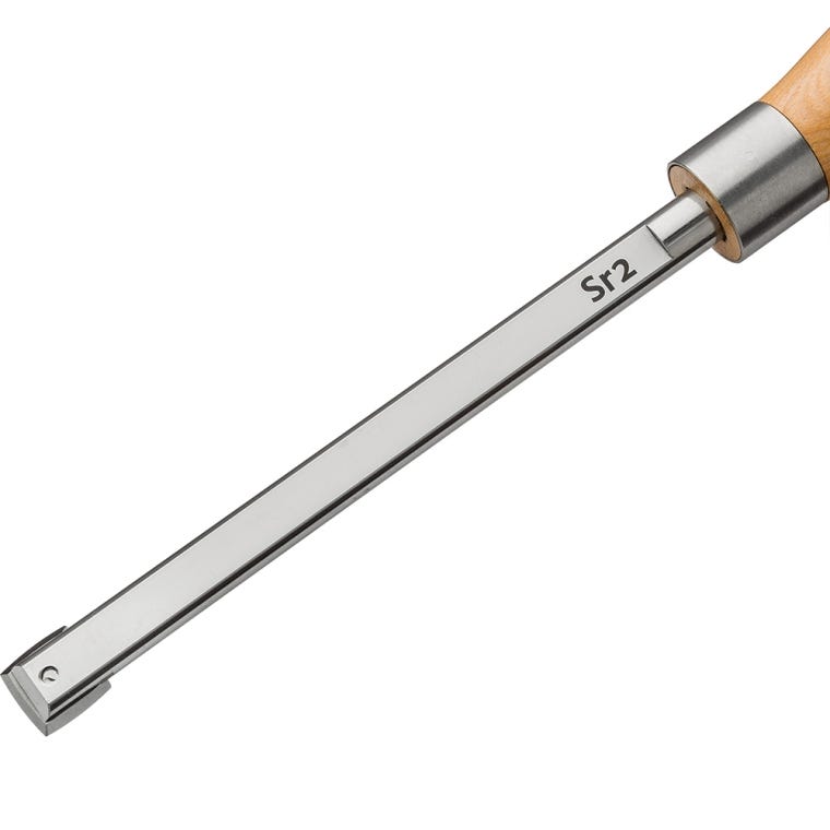 Full-Size Ergonomic Carbide Turning Tool, Square Radius - full pic 