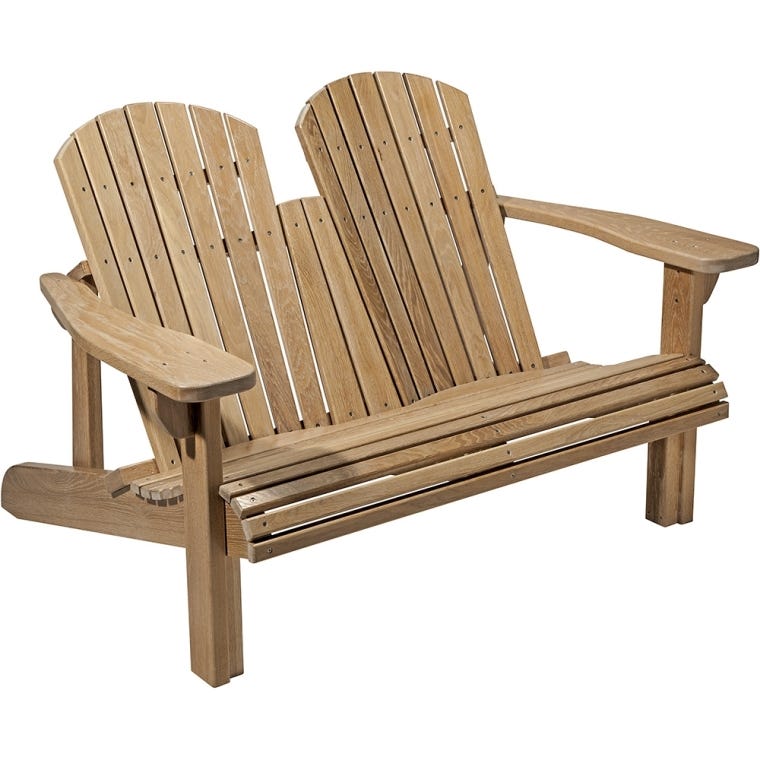 Rockler Adirondack Bench Plan with Templates - full pic 