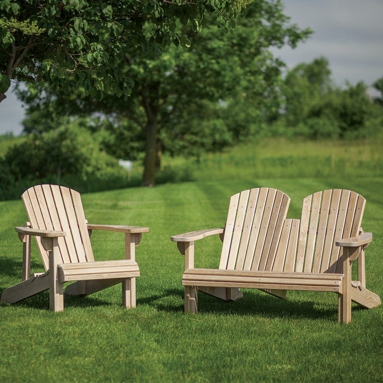 Rockler Adirondack Bench Plan with Templates - full pic 