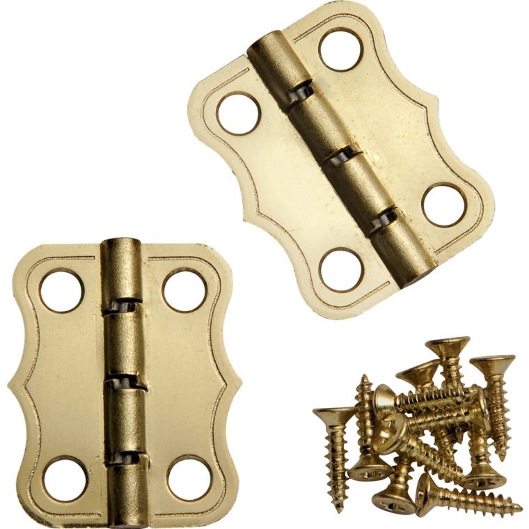 Decorative 90&deg; Stop Hinges - full pic 