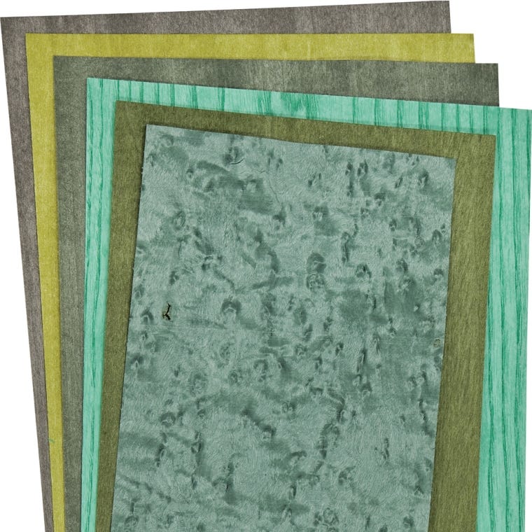 Dyed White 3 Sq. Ft. Veneer Pack - full pic 
