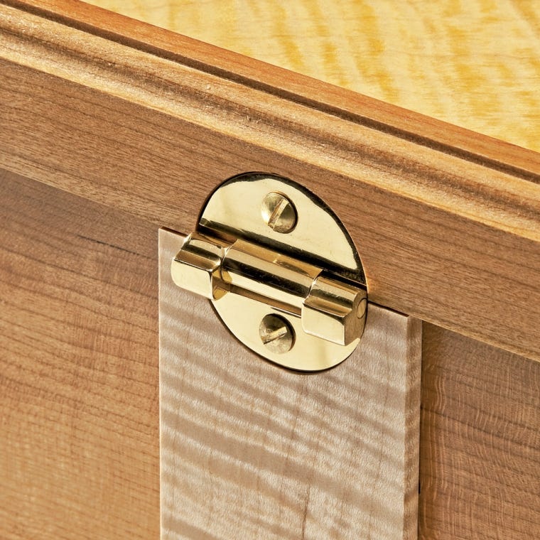 Solid Brass Lid Support Hinge - full pic 