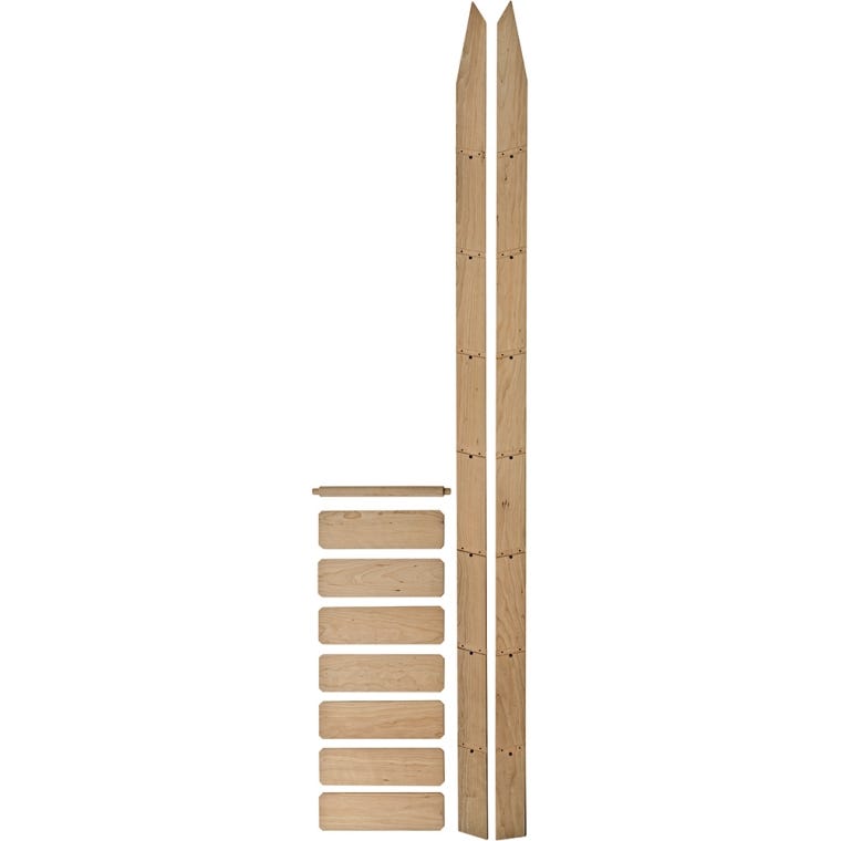 8' Rockler Classic Rolling Library Ladder - Wood Kits - full pic 