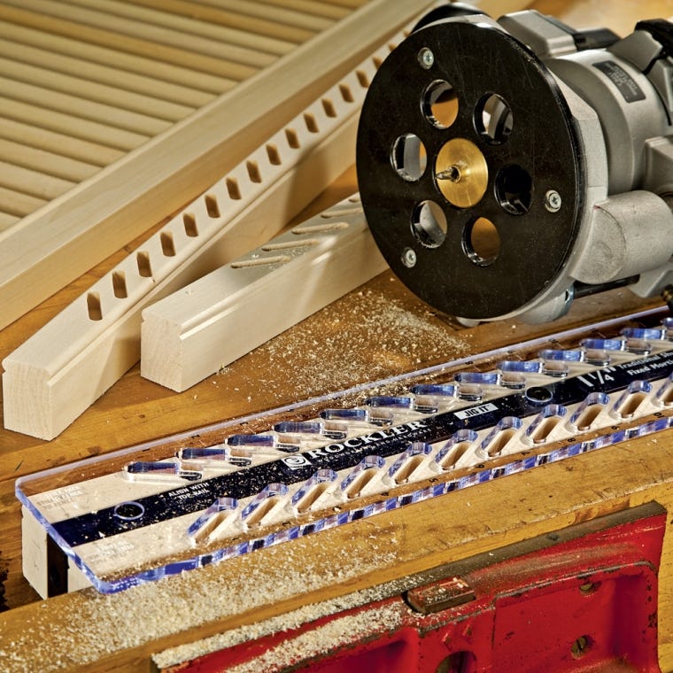 Rockler 1-1/4'' Fixed Louver Shutter Jig and Hardware - full pic 