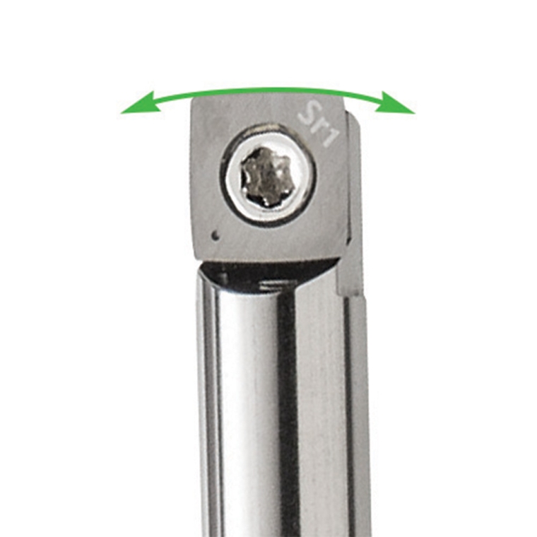 Mini Ergonomic Carbide Turning Tool, Square Radius - full pic 