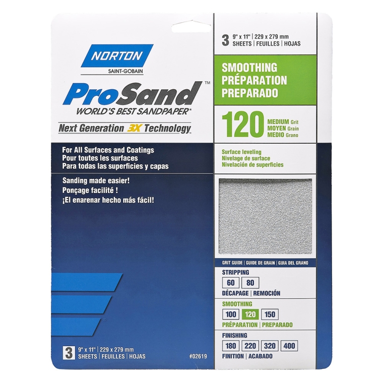 Norton ProSand Sandpaper-3-Pack - full pic 