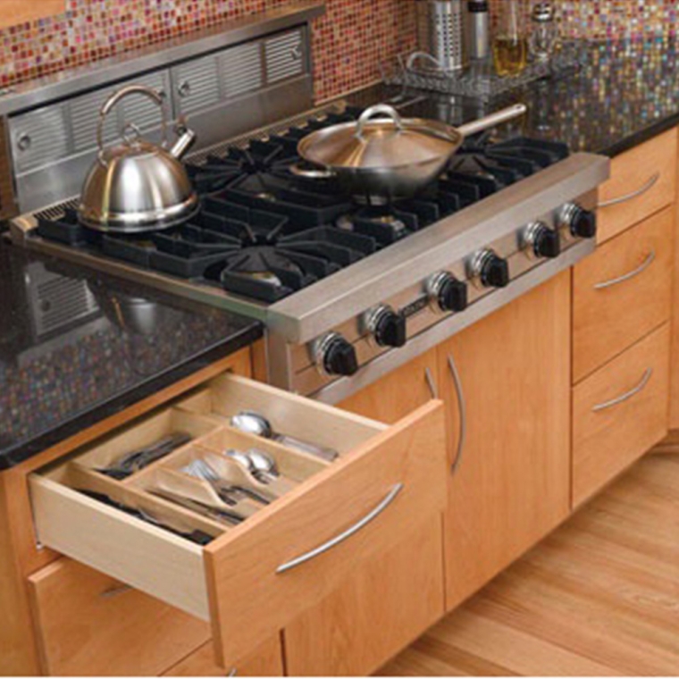 Wood Kitchen Drawer Organizer Inserts, Rev-a-Shelf 4WCT Series - full pic 