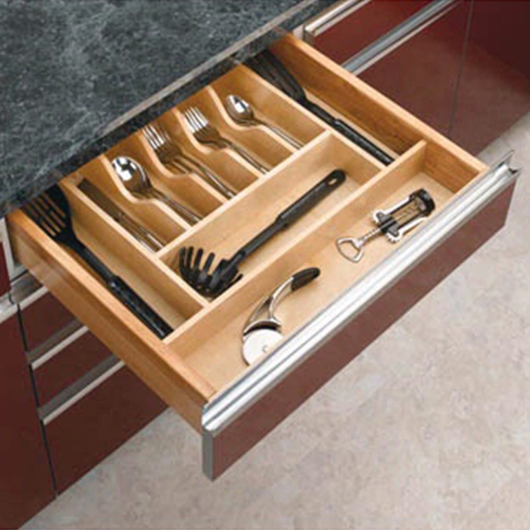 Wood Kitchen Drawer Organizer Inserts, Rev-a-Shelf 4WCT Series - full pic 