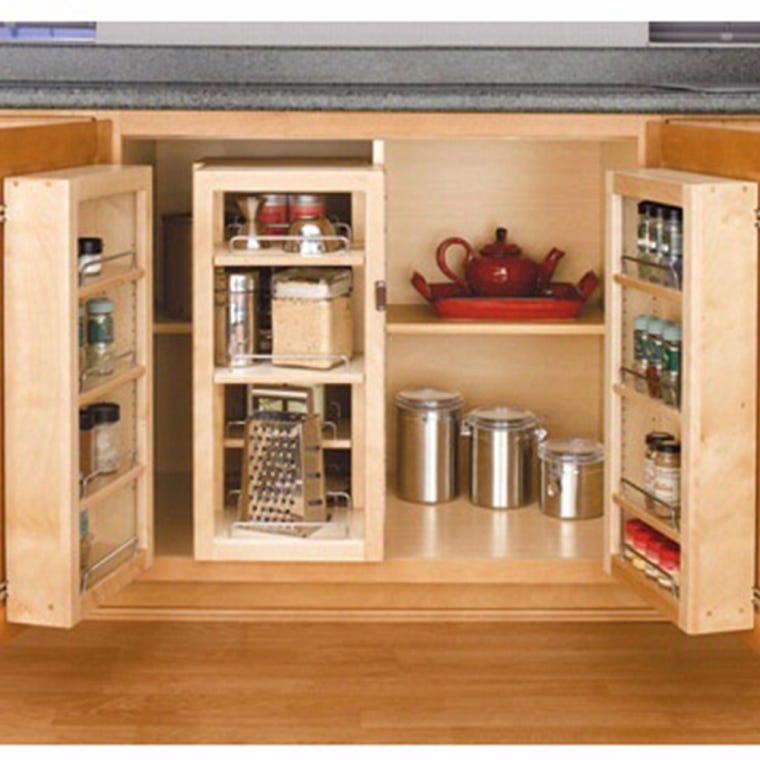 51'' Door-Mount Wood Pantry Unit with Hardware (4WDP18-51) - full pic 