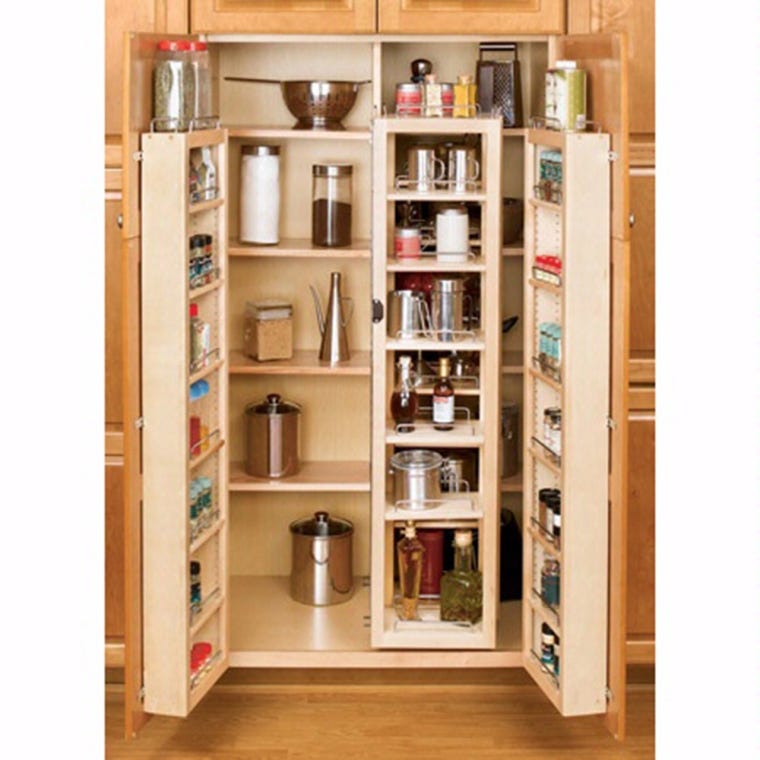 51'' Door-Mount Wood Pantry Unit with Hardware (4WDP18-51) - full pic 