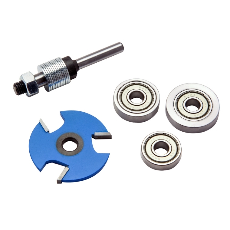 Rockler Biscuit Cutter Router Bit Set, 1-27/32'' Dia x 5/32'' H x 1/4'' Shank - full pic 