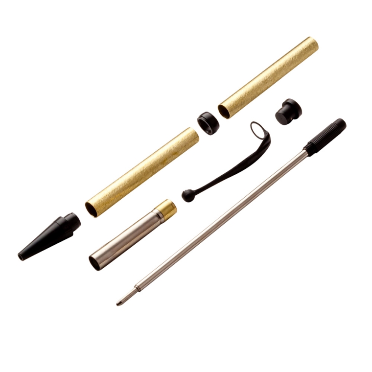 Slimline Pen Hardware Kit - Black Enamel - full pic 