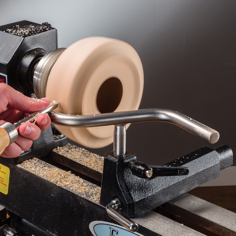 Rockler Bowl Turner's Tool Rest, 5/8'' Dia. Post - full pic 