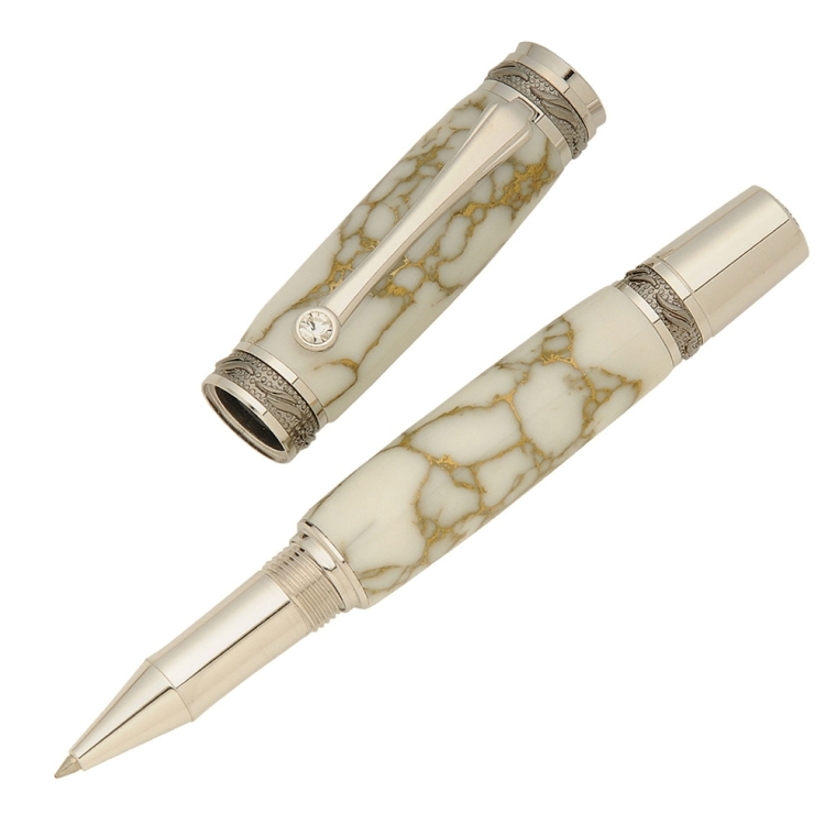 Majestic Rollerball Pen Hardware Kit, Gun Metal/Chrome - full pic 