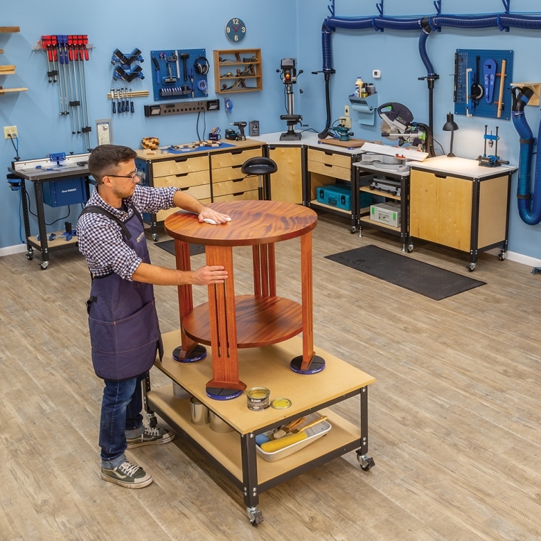 Build-Your-Own Rockler Rock-Steady Shop Stand Components - full pic 