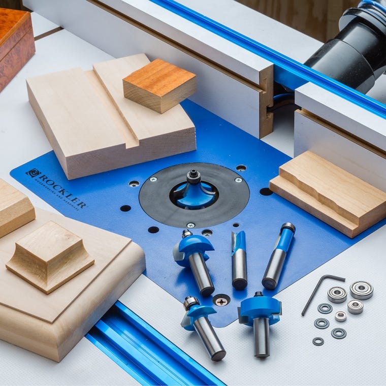 Rockler 6-Piece Router Bit Set, 1/2'' Shank - full pic 