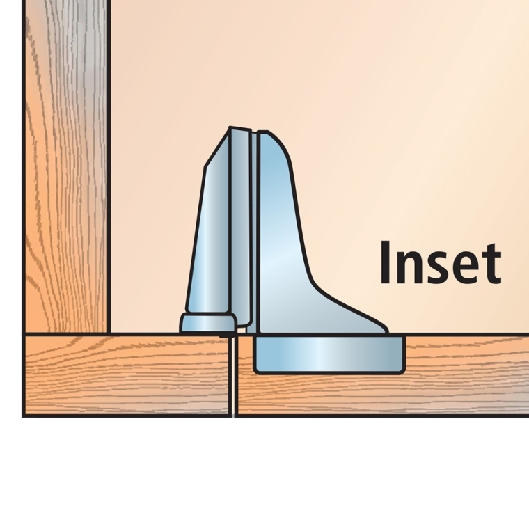 Blum 95&deg; Face Frame Thick Door Hinges - full pic 
