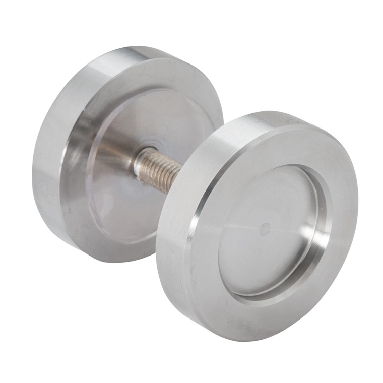 I-Semble Rolling Barn Door Knob, Stainless Steel - full pic 