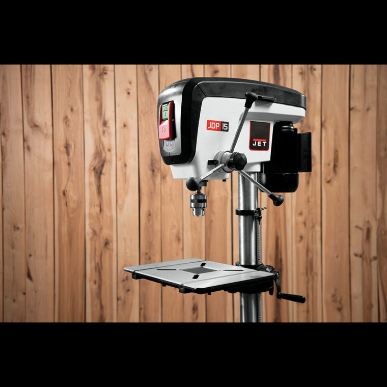 Jet Benchtop Drill Press JDP-15B, 15'' Swing - full pic 