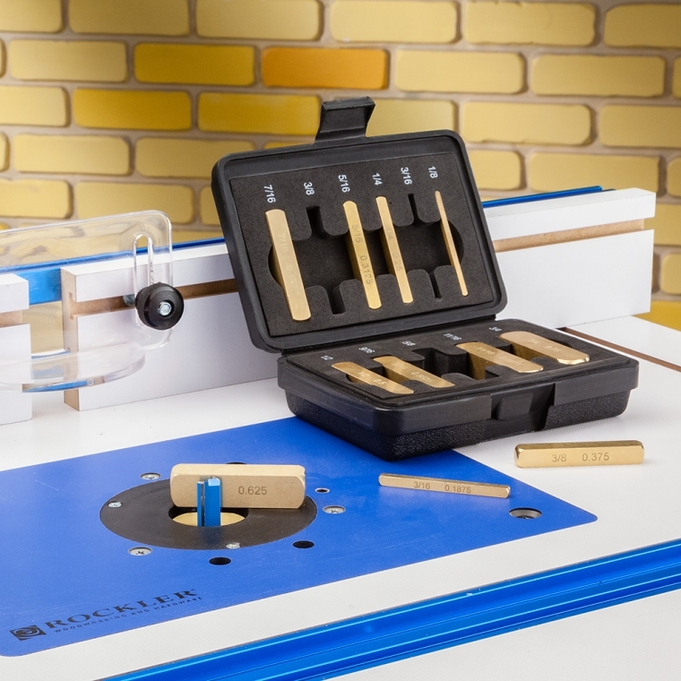 Rockler Precision Brass Setup Bars-Master Set - full pic 
