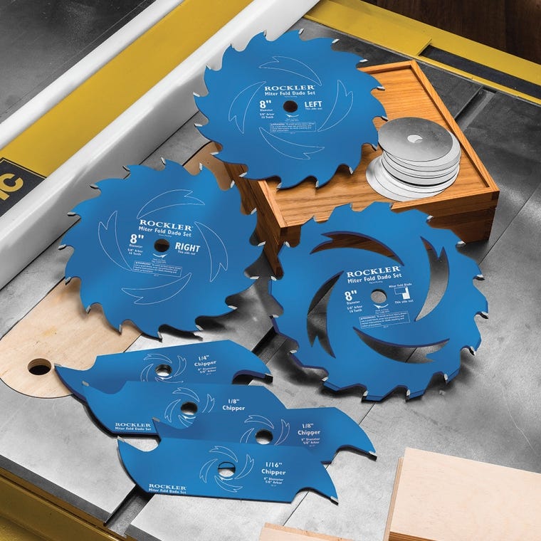 Rockler Miter Fold Dado Set Plus - full pic 