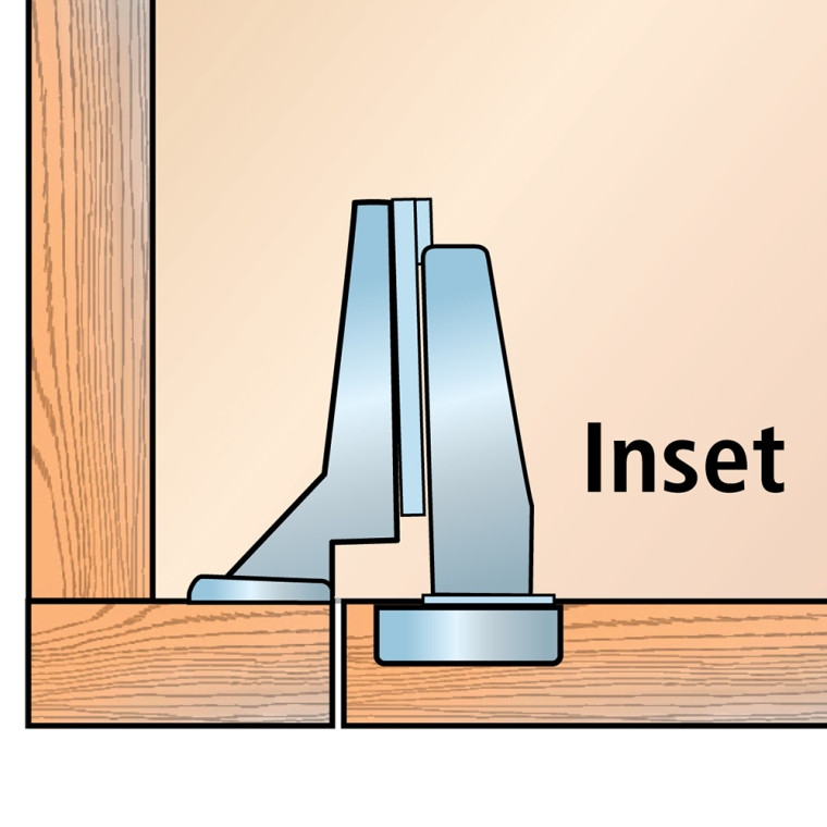 Salice 105&deg; Silentia+ Soft-Close Hinges, Face Frame - full pic 