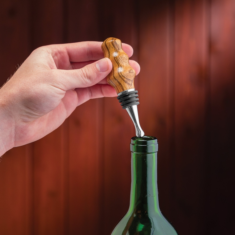 Rockler Stainless Steel Bottle Stopper - Droplet  - full pic 