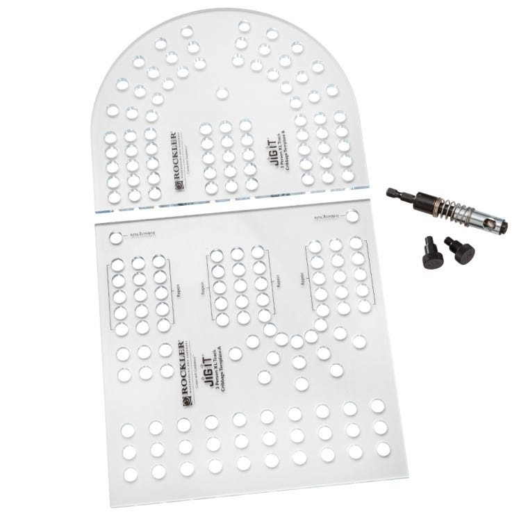 XL Cribbage Board Templates, 3-Player, Curved Track - full pic 