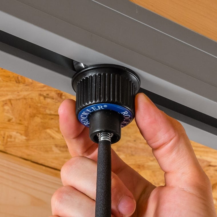 Locking Trolley for Rockler Ceiling Track System - full pic 