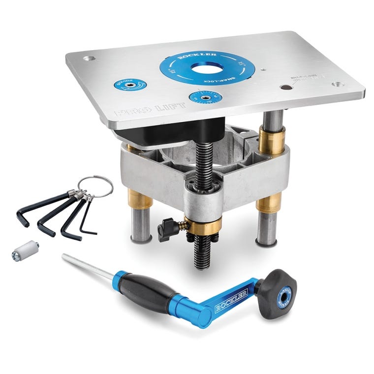 Rockler Phenolic Router Table with Pro Fence and Rock-Steady Stand - full pic 