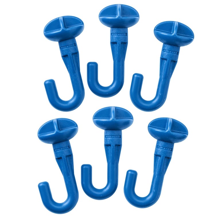 Curtain Gliders for Rockler Ceiling Track System, 6-Pack - full pic 