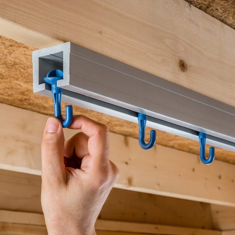 Curtain Gliders for Rockler Ceiling Track System, 6-Pack - full pic 