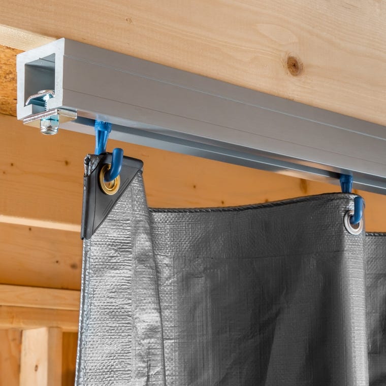Curtain Gliders for Rockler Ceiling Track System, 6-Pack - full pic 