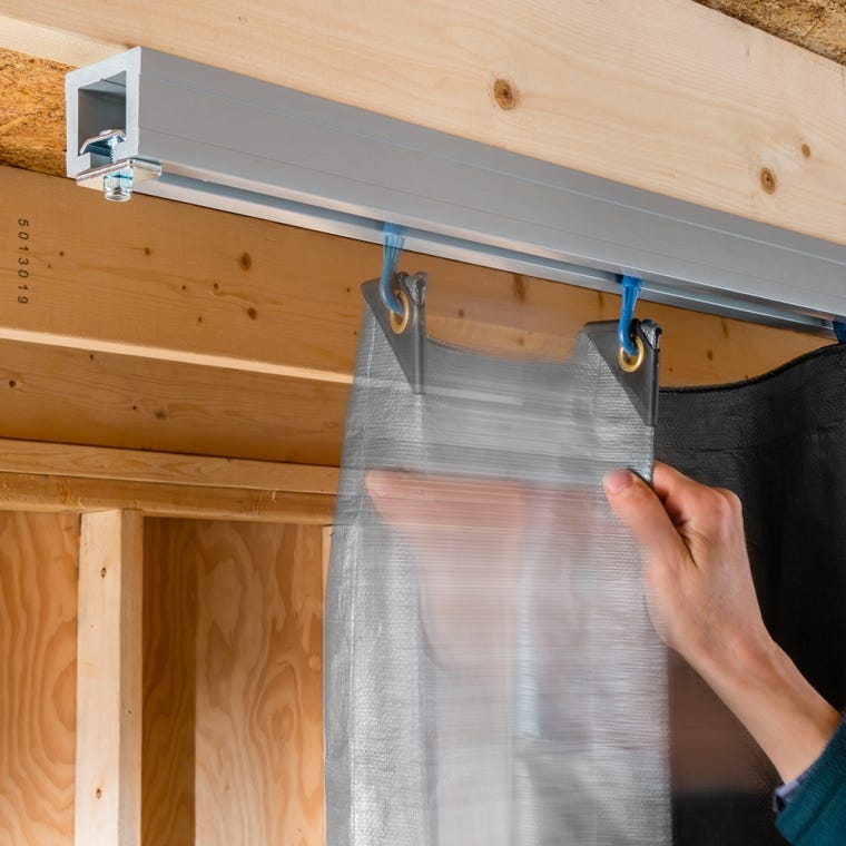 Curtain Gliders for Rockler Ceiling Track System, 6-Pack - full pic 