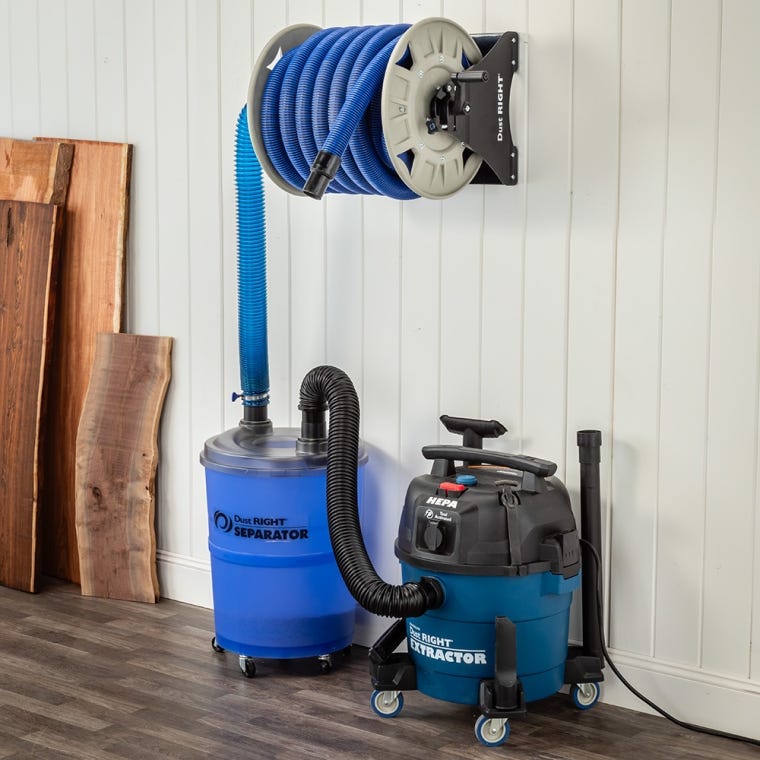 Dust Right Shop Vacuum Hose Reel - full pic 
