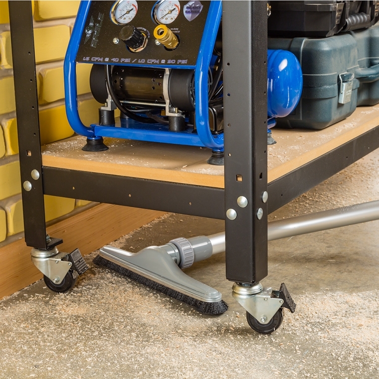 Industrial Shop Vacuum Floor Sweep with Swiveling Head - full pic 