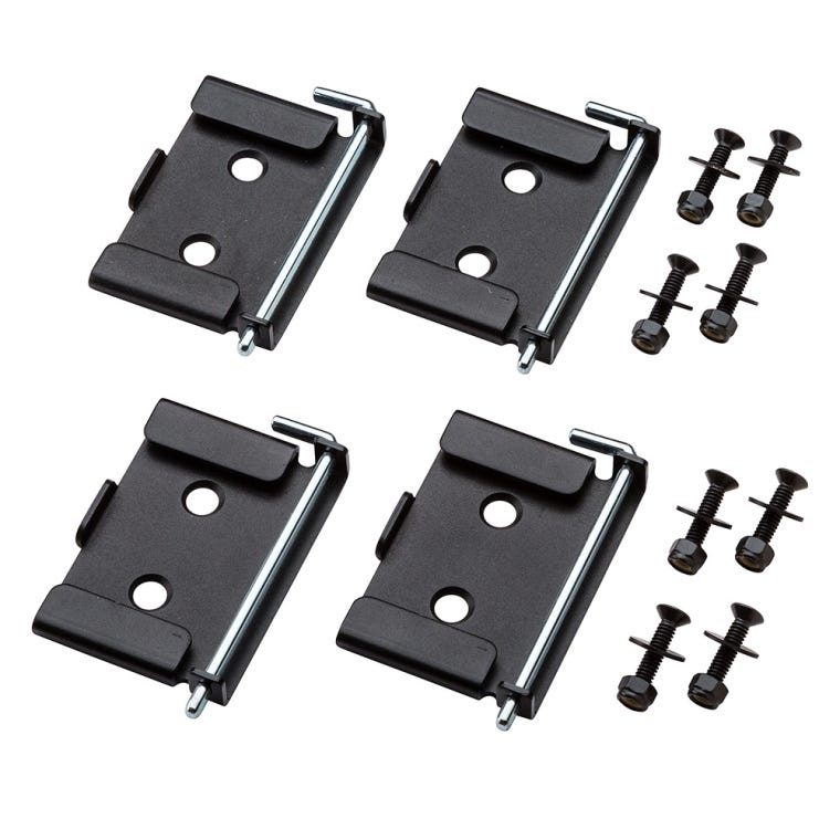 Rockler Quick-Release Workbench Caster Plates, 4-Pack - full pic 