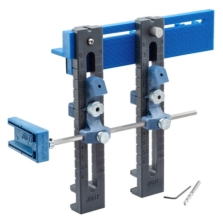 Rockler Jig-It Knob and Pull Pro Drilling Guide - full pic 