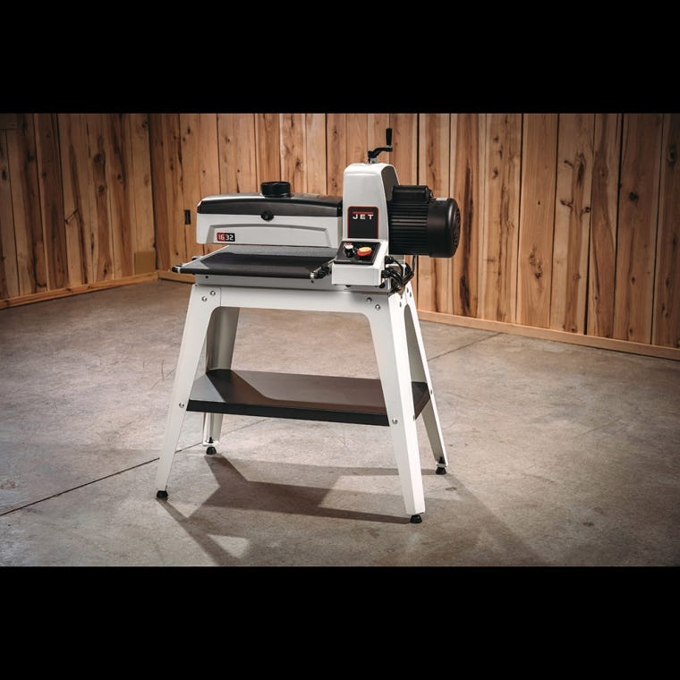 Jet Drum Sander JWDS-1632 with Stand - full pic 