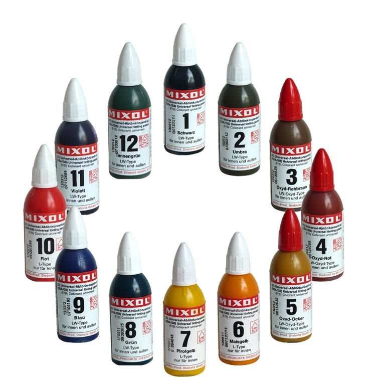 Mixol Universal Tint Kit, Colors #1-12 - full pic 