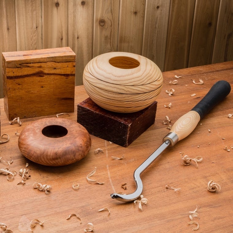 Full-Size Ergonomic Carbide Turning Tool, Hollowing - full pic 
