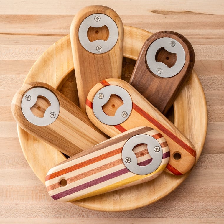 Rockler Inset Bottle Opener - full pic 