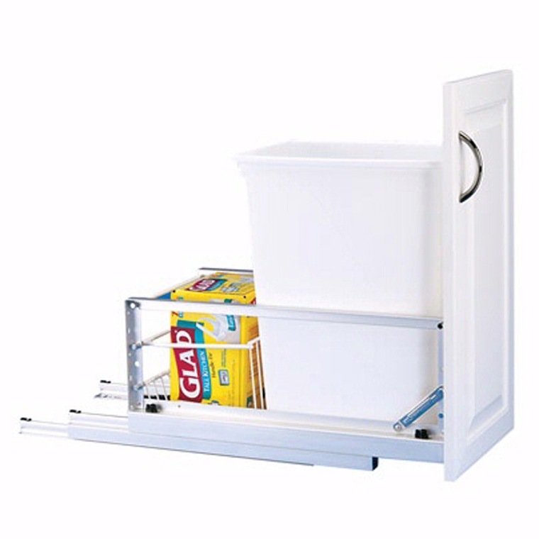 Single Aluminum Pullout Waste Containers, Rev-a-Shelf 5349 Series - full pic 