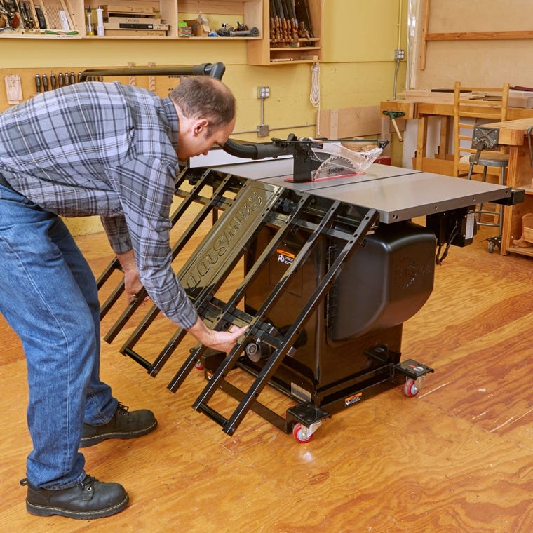 SawStop Folding Outfeed Table - full pic 