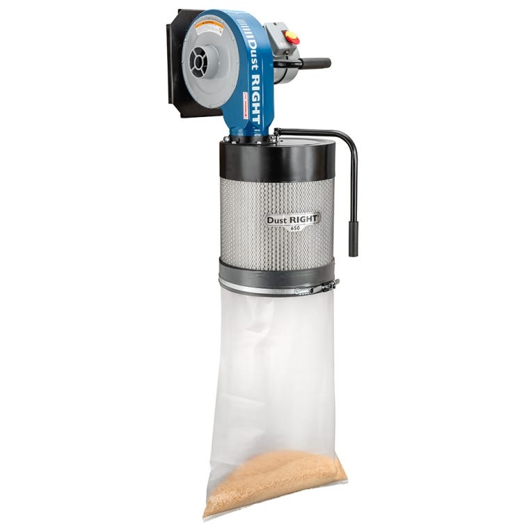 Dust Right Canister Filter for Rockler 650 CFM Wall Mount Dust Collector - full pic 