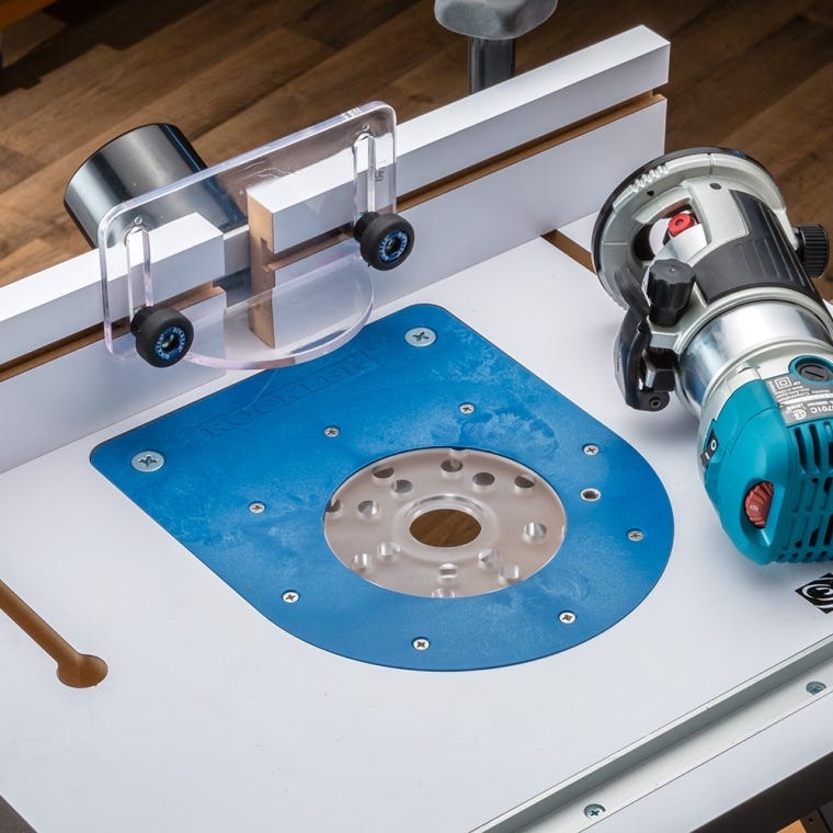 Compact Router Insert Plate Kit for Convertible Benchtop Router Table - full pic 