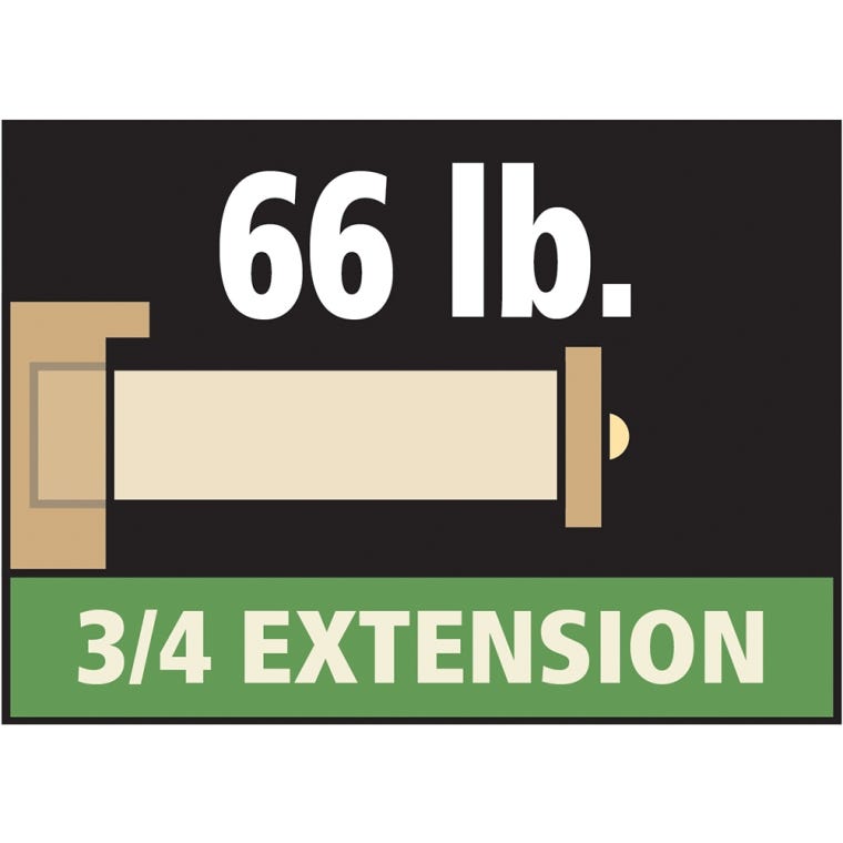 Epoxy-Coated 66-lb. Centerline&reg; Lifetime Slides, White - full pic 