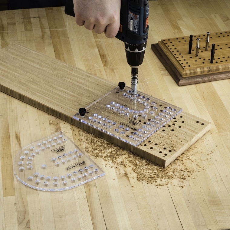 XL Cribbage Board Templates, 2-Player, Curved Track - full pic 